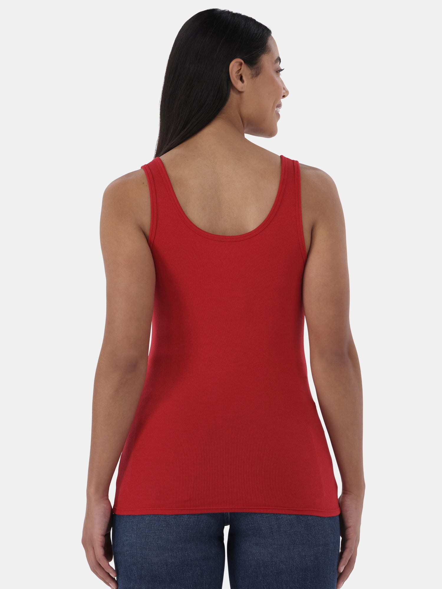 Time and Tru Women's Ribbed Tank Top, Sizes XS-XXXL