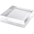 thumbnail image 1 of CiaoHER 2in Thickness Solid Acrylic Cube Display Block Clear Polished Pedestal Stand Riser Solid Base 2'' x 5" x 5", 1 Pack, 1 of 4