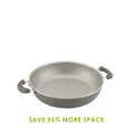 thumbnail image 6 of Rachael Ray Get Cooking 8 Piece Stackable Nonstick Pots and Pans Set, Gray, 6 of 10