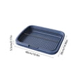 thumbnail image 3 of Dog Potty Tray For Small Medium Dogs With Removable Reseau Disclose Proof Base Plain Clean Pet Litter Box Portable Dog Litter Box For Apartment Balcony Travel, 3 of 6