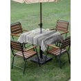 thumbnail image 4 of Outdoor Tablecloth with Umbrella Hole for Patio/Picnic/Party/Camping, Gray Black Ombre Waterproof Table Cloth Square Cover Washable, Modern Abstract Art Oil Painting (54"x 54"), 4 of 9