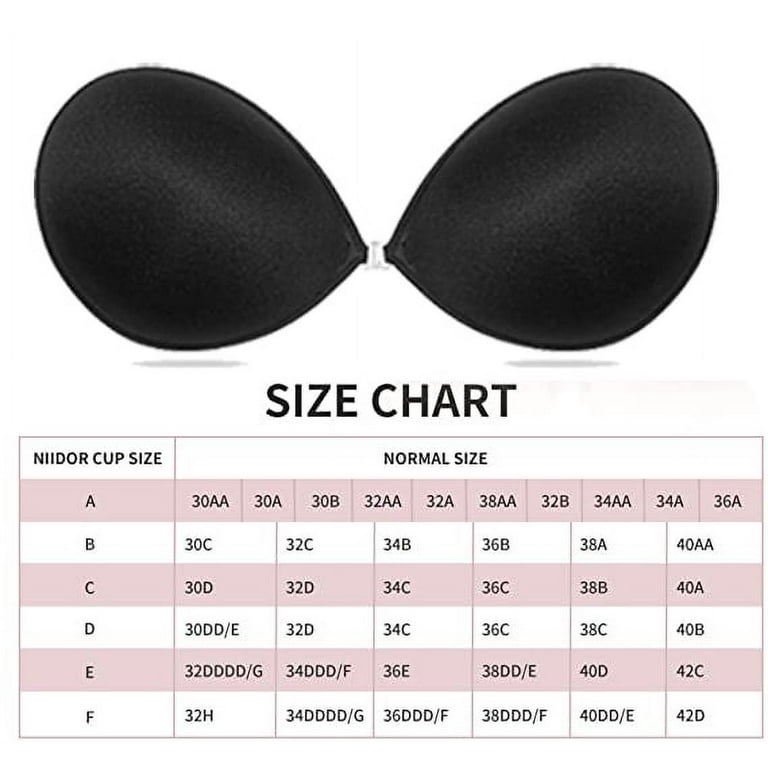 Trivitr Womens Breast Lifting Bra for Women, Invisible Lift/Push up  Strapless Backless Bra Sticky Adhesive