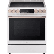 LG 30 Inch Slide-In Induction Smart Range with 5 Elements, 6.3 cu. ft. ProBake Convection Oven in White LSIS6338NE