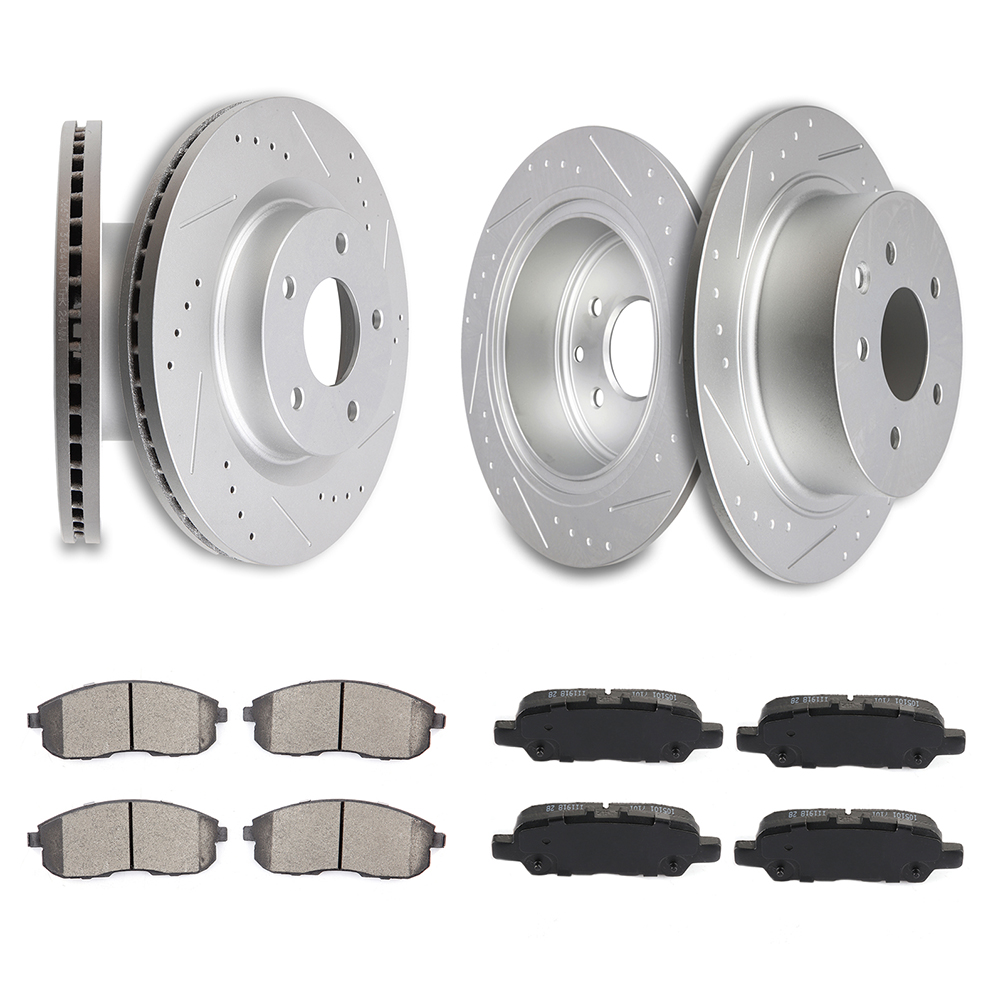 Brake Pads Rotors Kits, ECCPP Front Rear Brakes and Rotors fit for 2007