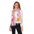 thumbnail image 2 of FORMRS Womens Scarf Winter Soft Long Big Warm Shawls Wrap Tassel Scarves, Swirling Lines, 2 of 9
