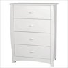 South Shore Beehive 4 Drawer Chest in Pure White