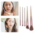 thumbnail image 6 of 1 Set Travel Makeup Brush Set Eyeshadow Brush Foundation Contour Concealer Blusher Brush Purple, 6 of 6