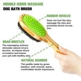 thumbnail image 6 of HOP Dog&Cat Brush for Short Hair Long Hair, 2-in-1 Airbag Comb for Cat Dog Grooming,Removes Floating Hair & Massages Skin, 6 of 7