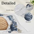 thumbnail image 2 of Blue Grey Fall Pillow Covers, Linen Long Throw Pillow Case, Vintage Thanksgiving Botanical Holiday Pillow Protector Decorative Cushion Cover for Living Room/Bedroom 12" x 20", 2 of 8