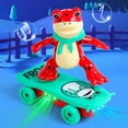 thumbnail image 2 of FEOLGEHLY Toy Cars for Toddlers 1-3,Colorful Stunt Scooter, Luminous Vehicle for Kid, Tumbler Skateboard Universal Induction, 360° Rotation Light Music Fall To Flip UP,Christmas Stocking Stuffers, 2 of 6