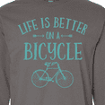 thumbnail image 4 of Inktastic Life's Better on a Bicycle Long Sleeve T-Shirt, 4 of 5