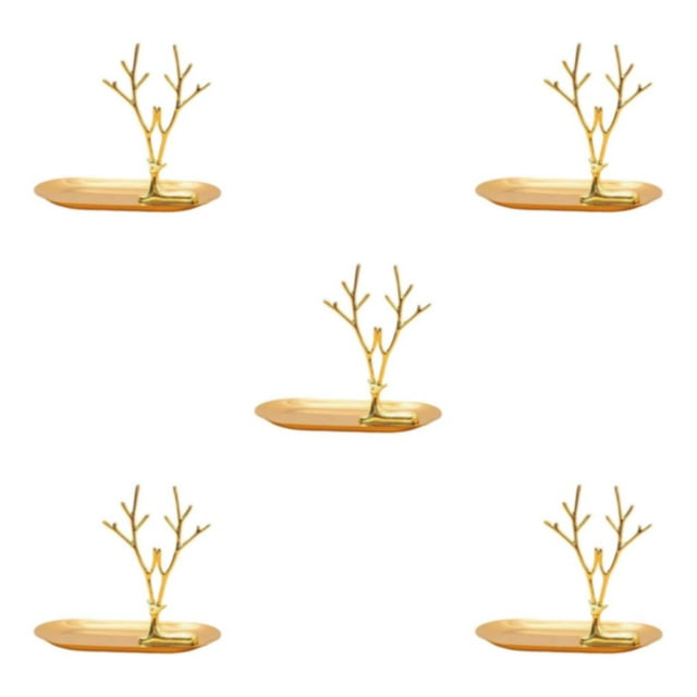 Dalazy Jewelry Organizer Stand Tray Display Rack Rings for Large Antler Style A 5Set