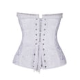 thumbnail image 5 of SAYFUT Womens Waist Training Corset Bustier Sexy Jacquard Lace Corset Top Bridal Dress Shapewear Black/White, 5 of 7