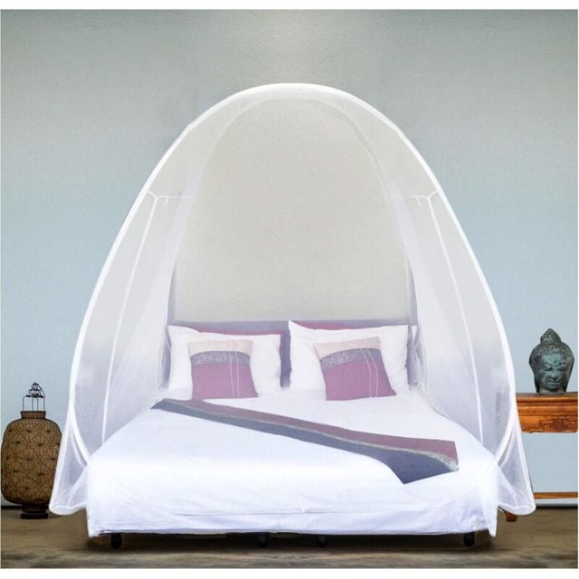 Luxury mosquito net large size double to king bed foldable design storage bag