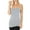 Heather Grey, variant on Womens Seamless Nylon Solid Cami Long Tank Top