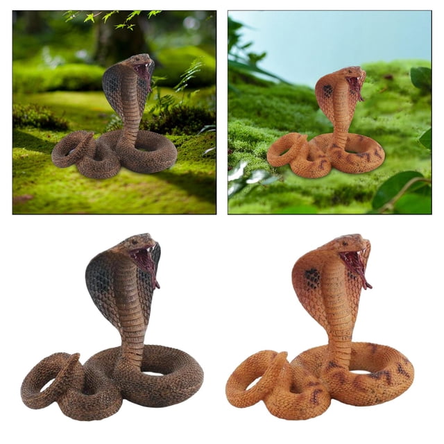 2Pieces Realistic Snake Model Toy Jokes Prop Party Tabletop Decoration Gifts Macarena Juguetes de serpiente de simulación