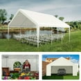 thumbnail image 6 of 20x20FT Outdoor Heavy Duty Wedding Party Tent Carport Portable Garage With Removable Sidewalls,White, 6 of 13