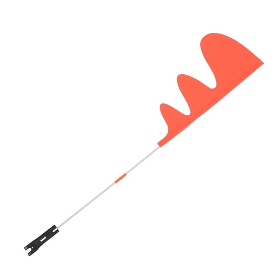 1 Set Orange Safety Flag with Flag Pole for Kids Bike Trailer High Visibility Weatherproof Bicycle Flag with Mounting Bracket