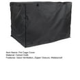 thumbnail image 7 of rygai Pet Cover Sunshade Breathable Good Ventilation Waterproof Oxford Cloth Double Door Dog Crate Cover Pet Supply,Black,XL, 7 of 7