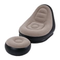 thumbnail image 1 of 1 Set Inflatable Sofa Wear Resistant Waterproof PVC Lunch Break Lounge Couch Set for Home, 1 of 12