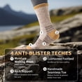 thumbnail image 2 of 5 Pairs Merino Wool Hiking Socks Warm Thermal Winter Cozy Cushioned Moisture Wicking Socks for Women & Men, 2 of 6