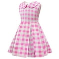 thumbnail image 4 of Sngxgn Girl's 2 Piece Outfits Half Sleeve Jacket and Ruffle Mini Skirt Set(Pink,120), 4 of 8
