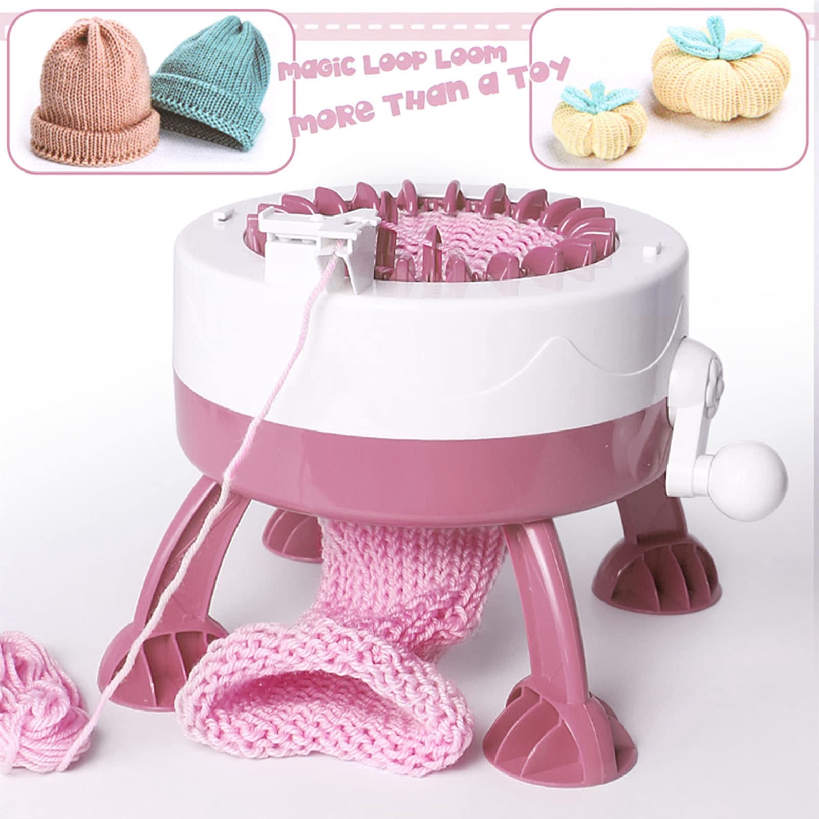 SALYWEE 22 Needle Smart Round Board Rotary Knitting Loom — DIY Creative Wool Weaving Machine for Adults, Children & Beginners