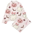 thumbnail image 4 of JAJAHO Halloween Girls Pajama Set Long Sleeve Shirt Long Pants Pajamas Kids Cute Pattern Pj Sets Sleepwear For 3-14Y, 4 of 4
