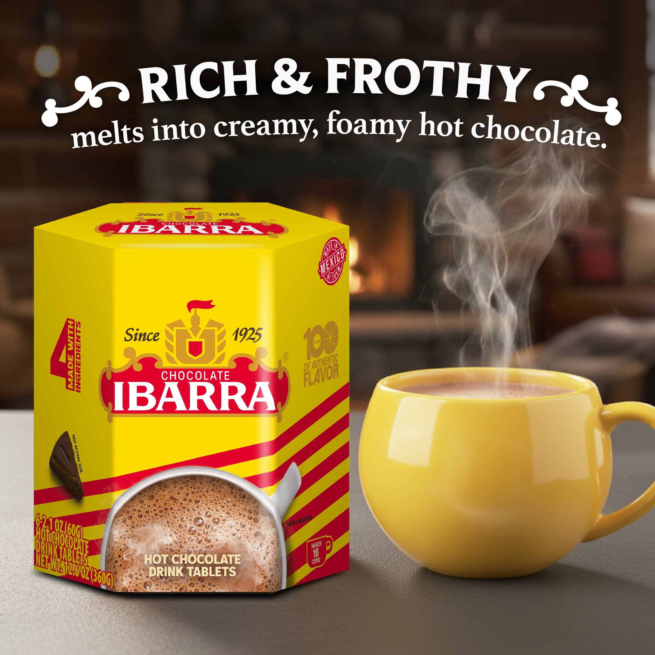 Ibarra Hot Chocolate Mix, Mexican Chocolate, 12.6 oz, 1 Count