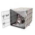 thumbnail image 5 of Hen Dog Crate Cover, Silhouettes of Hens Nibbling and Sitting with Blots on the Back, Easy to Use Pet Kennel Cover Small Dogs Puppies Kittens, 7 Sizes, Quartz Peach, by Ambesonne, 5 of 6