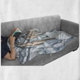 thumbnail image 6 of Fantasy Soft Flannel Fleece Blanket, Futuristic Hallway of Spaceship Digital Architecture Sci Fi Style Inner View, Cozy Plush for Indoor and Outdoor Use, 70" x 90", Baby Blue Orange, by Ambesonne, 6 of 6