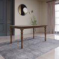 thumbnail image 2 of Home Design Mayfield Dining Table, Brown, Rectangular top, Middle-divided design, Turned legs, Durable wood construction, Rustic-traditional style, Elegant and sturdy, 2 of 5