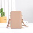 thumbnail image 5 of EnJoCho Fashion Women Artificial Leather Solid Color Zipper Phone Bag Shoulder Bag Messenger Bag Trendy Matching Bags for Male Female for Travel Casual Use Clearance, 5 of 9