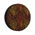 thumbnail image 2 of Balery Orange Dreamcatcher Tire Covers - Tough Tire Wheel Protector for Truck, SUV, Trailer, Camper, RV -15 inch, 2 of 8