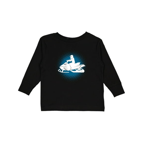 Inktastic Snowmobile Winter Extreme Sports Boys Long Sleeve Toddler T-Shirt