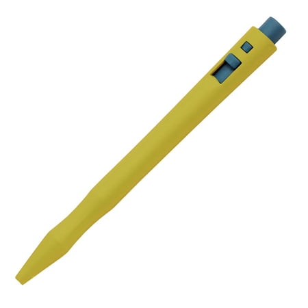 - Metal and X-Ray Detectable Food Safe HD Retractable Pen, Yellow Housing, Blue End Cap, Gel Red Ink - With No Clip or Lanyard Attachment,Pack 50EA