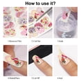 thumbnail image 4 of 6 uds., transferencia de agua para uñas, pasta para uñas, flores y plantas, pegatinas artísticas, suministros de decoración de uñas, 4 of 5