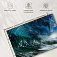 thumbnail image 6 of Elephant Stock Sparkling Wave Wall Art - Horizontal Canvas Wall Art - Living Room Wall Decor - Beach Canvas - Teal And Blue Decor By Photoinc Studio - 51" x 34", 6 of 8