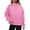 Pink, variant on Women's Oversized Sweatshirts 2023 Casual Long Sleeve Turtleneck Pullover Fall and Winter Solid Lounge Sweatshirt Tops