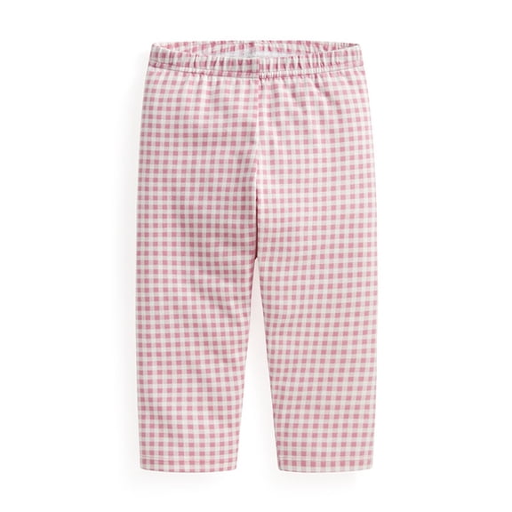 Chiccall Cute Toddler Boys Girls Wide Leg Pants Summer Beach Vacation Checkered Elastic Waist Loose Pants Lightly Comfy Plaid Pockets Fashion Capris Pants for Toddler and Little Kids