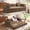 Brown, variant on MoonSpeak 78.7''Sleeper Couch Bed for Livingroom,Convertible Modular Sofa with Armrest Pillow,Modular Fldable Corduroy Couches in a Box,No Assembly (Green)