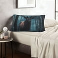thumbnail image 6 of Daiia Mystical Forest Elk Bedding Waterproof Pillow Protector Zippered Queen – Bed Bug Proof Pillow Encasement-16"x24", 6 of 6