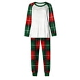 thumbnail image 3 of Posijego Womens Christmas Pajama Sets Plaid Printed Long Sleeve Tops Jogger Pants Lounge Sets Pjs Loungewear, 3 of 5