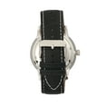 thumbnail image 2 of Heritor Landon Automatic White Dial Black Leather Men's Watch HR7701, 2 of 3