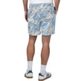 thumbnail image 2 of Men's Margaritaville Navy New England Patriots Sandwashed Monstera Print Amphib Shorts, 2 of 2