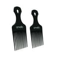 thumbnail image 2 of Amelia Beauty, 6in and 7in Curly Hair Wide Tooth Pick, Made in USA, Professional Grade Hair Pick Creates Volume, Detangles, Portable Salon Barber Shop Black Afro Pick Comb Hair Styling Tool, 2 Pack, 2 of 9