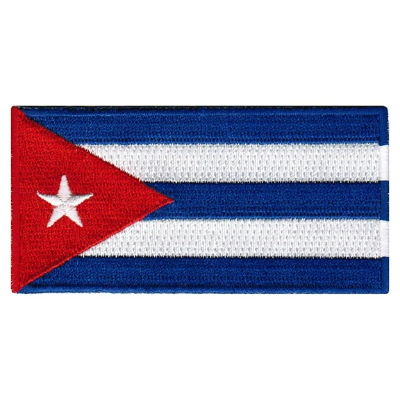 Cuba Flag Embroidered Iron-on Patch