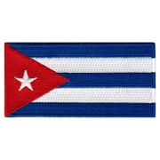 Cuba Flag Embroidered Iron-on Patch