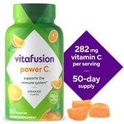 vitafusion Power C Vitamin C Gummies for Immune Support, Orange Flavored, 150 Count