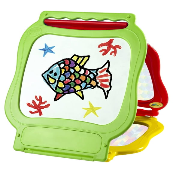 Crayola 5-in-1 Plastic Tabletop Easel: 5 Different Drawing Boards Foldable in One, Age 3